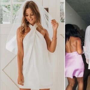 Show me your Mumu jasmine halter mini dress! Size small